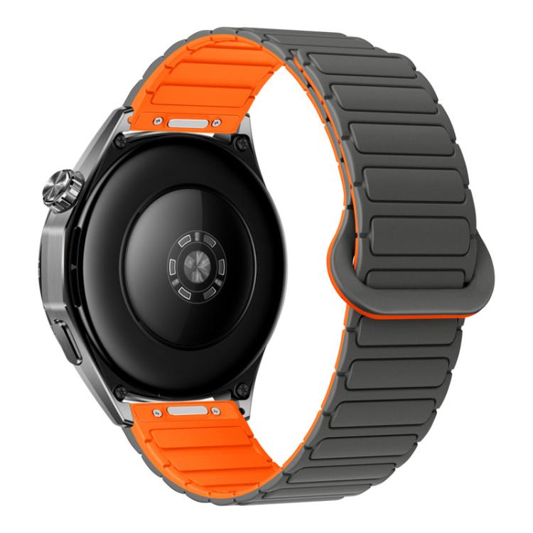 Press Button I-Shaped Magnetic Silicone Watch Band
