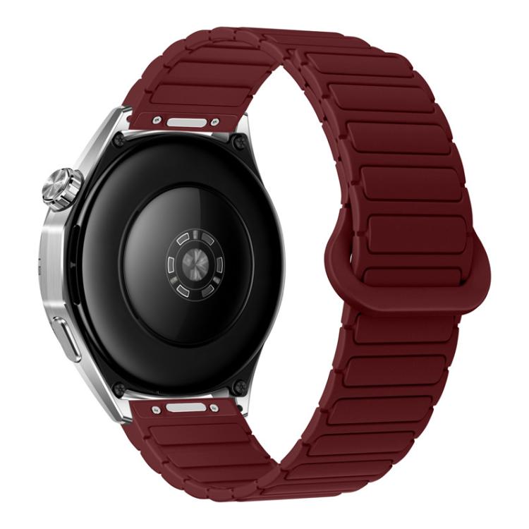 Press Button I-Shaped Magnetic Silicone Watch Band
