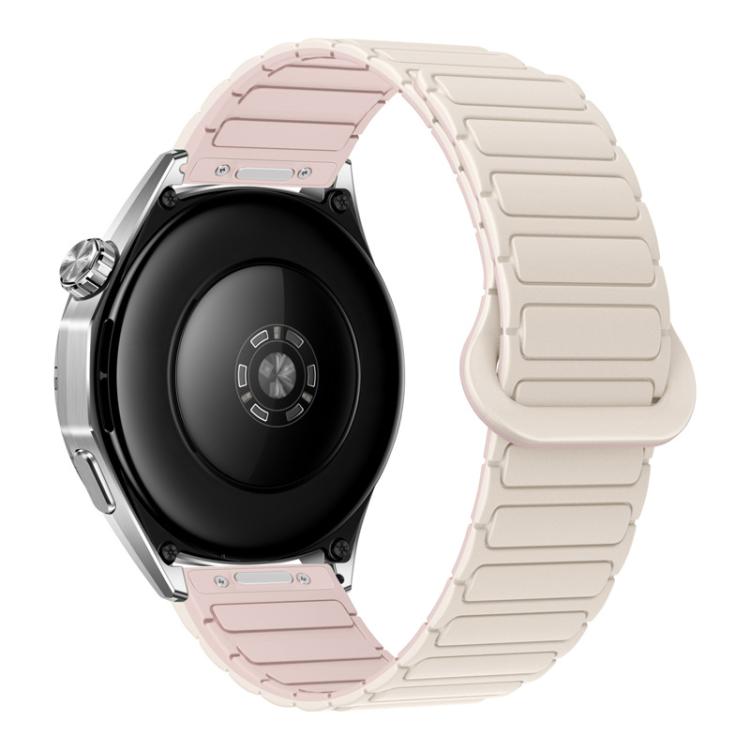 Press Button I-Shaped Magnetic Silicone Watch Band