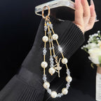 Ballet Girl Pearl Crystal Chain