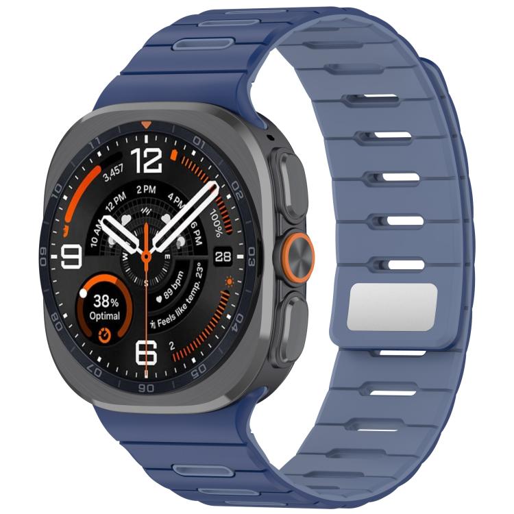 Two Color Magnetic Silicone Watch Band