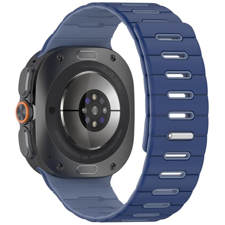 Two Color Magnetic Silicone Watch Band