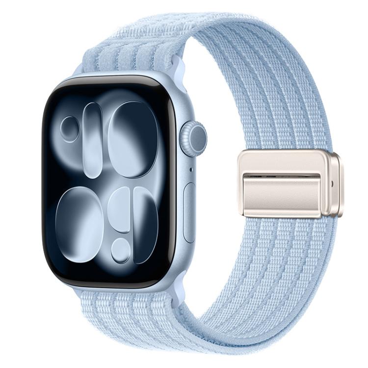 Magnetic Clasp Five-Link Breathable Nylon Watch Band — Starlight