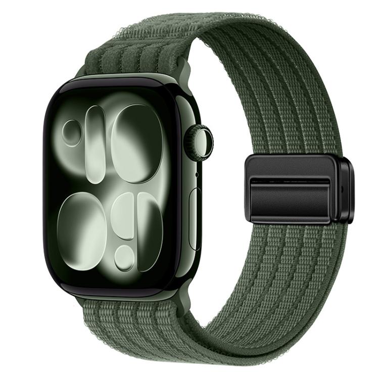 Magnetic Clasp Five-Link Breathable Nylon Watch Band — view 16