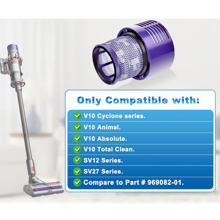 JUNSUNMAY Vacuum Filter Replacement with Clean Brush for Dyson V10 — view 4
