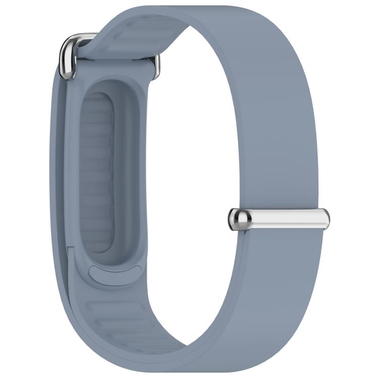 Metal Buckle Wave Texture Silicone Watch Band