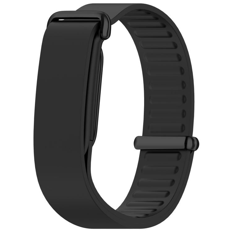 Metal Buckle Wave Texture Silicone Watch Band