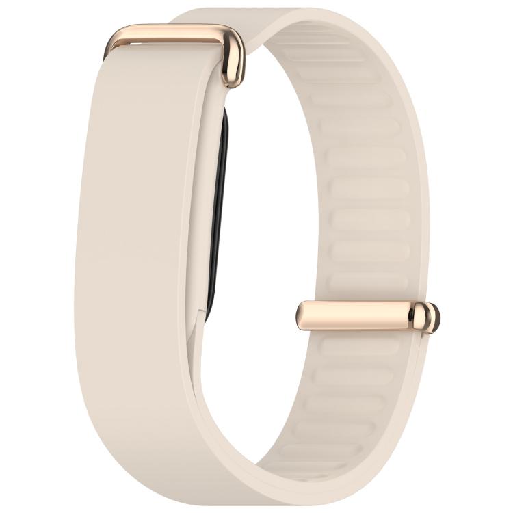 Metal Buckle Wave Texture Silicone Watch Band