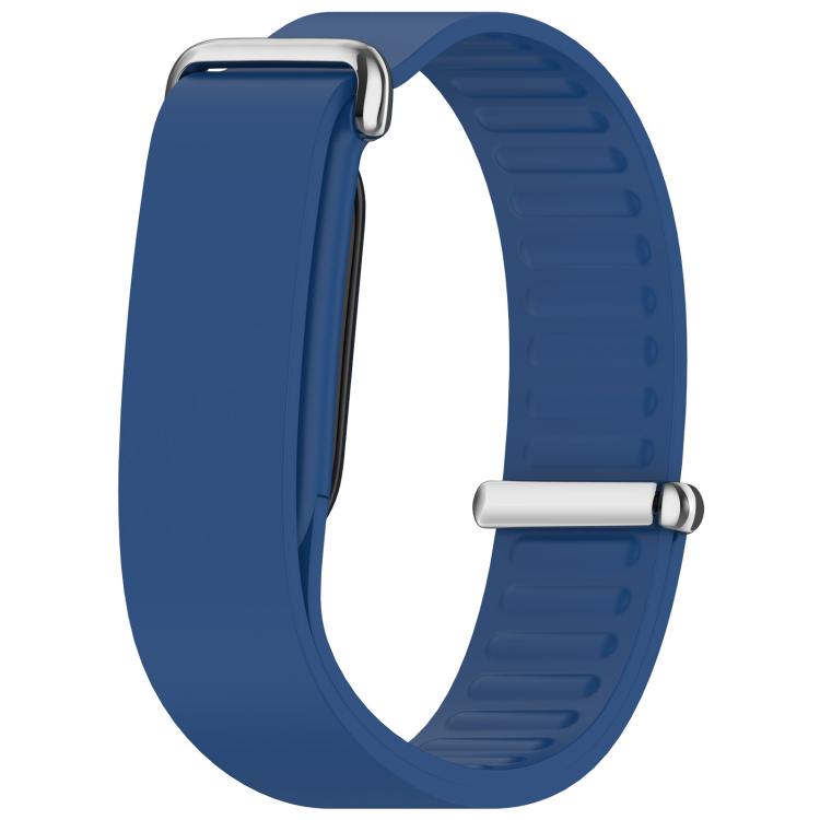 Metal Buckle Wave Texture Silicone Watch Band