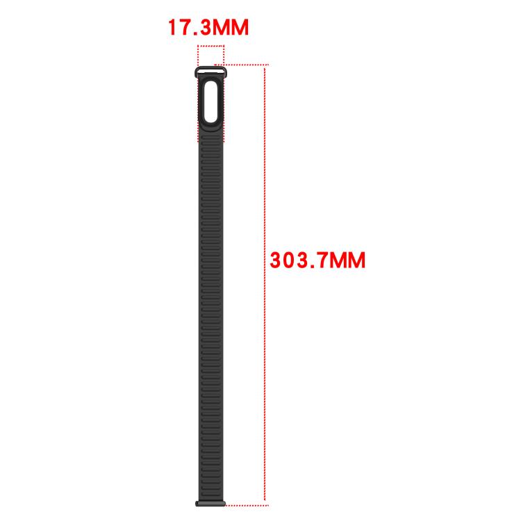Metal Buckle Wave Texture Silicone Watch Band