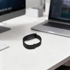 Metal Buckle Wave Texture Silicone Watch Band