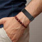 Metal Buckle Wave Texture Silicone Watch Band