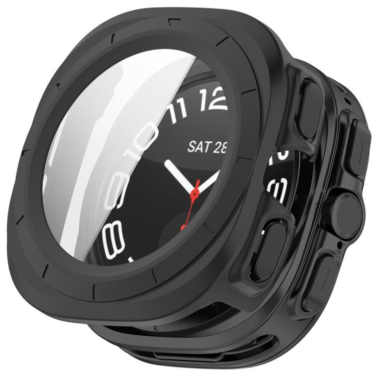 Tempered Film Integrated Waterproof PC Watch Protective Case — Gray