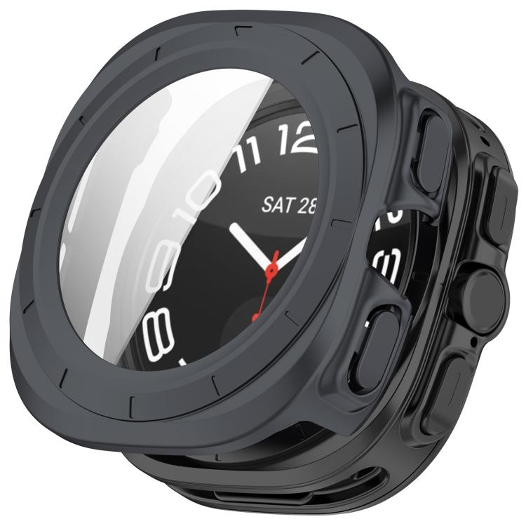 Tempered Film Integrated Waterproof PC Watch Protective Case — Transparent