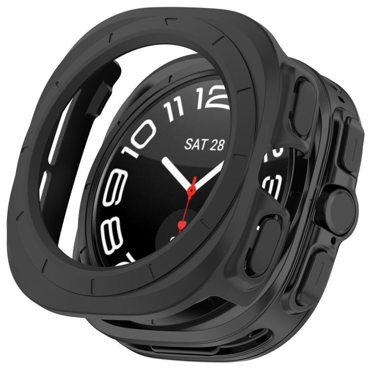 Half Coverage Hollow PC Watch Protective Case — Dark Blue
