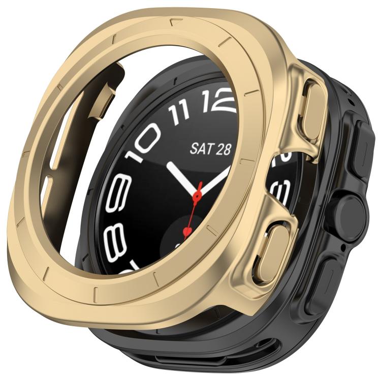 Half Coverage Hollow PC Watch Protective Case — Pink