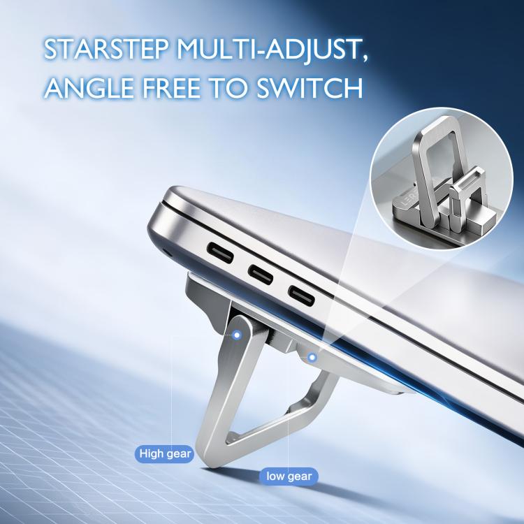 1 Pair LeReach Mini Folding Laptop Metal Stand Height Adjustable Cooling Bracket