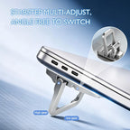 1 Pair LeReach Mini Folding Laptop Metal Stand Height Adjustable Cooling Bracket