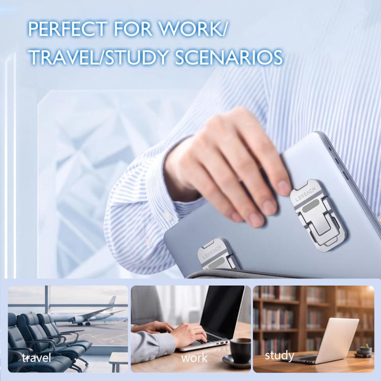 1 Pair LeReach Mini Folding Laptop Metal Stand Height Adjustable Cooling Bracket