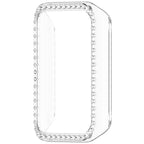 Single Row Diamond Half Coverage Hollow PC Watch Protective Case