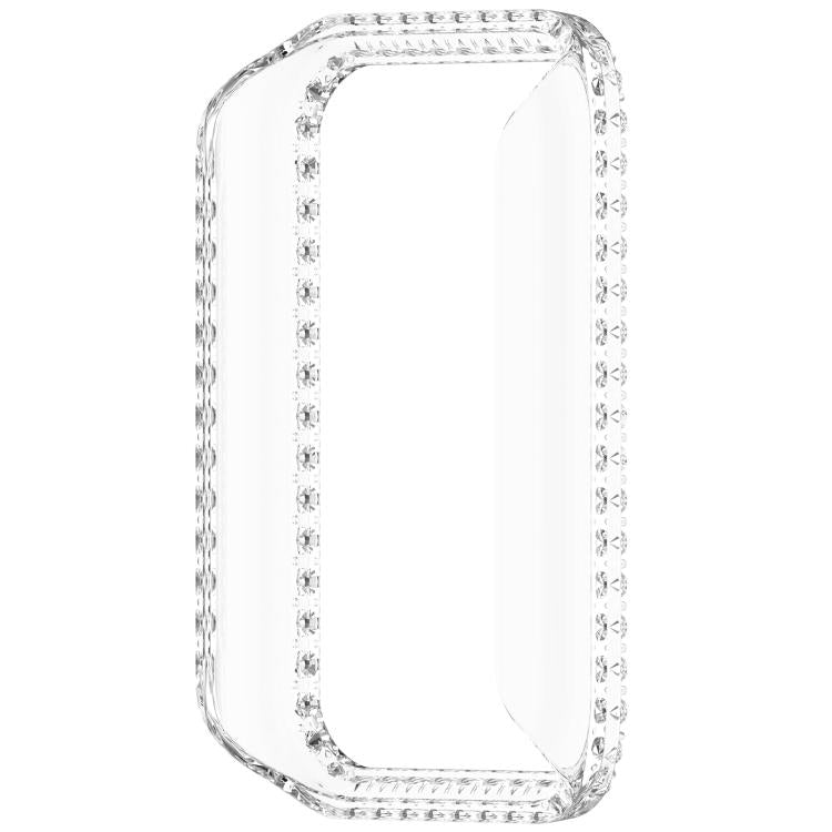 Single Row Diamond Half Coverage Hollow PC Watch Protective Case