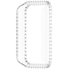 Single Row Diamond Half Coverage Hollow PC Watch Protective Case