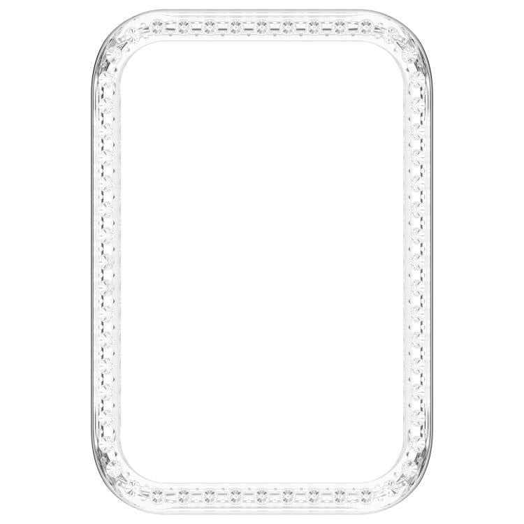 Single Row Diamond Half Coverage Hollow PC Watch Protective Case