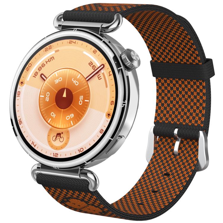 Floral Print Seamless Knitted Nylon Watch Band