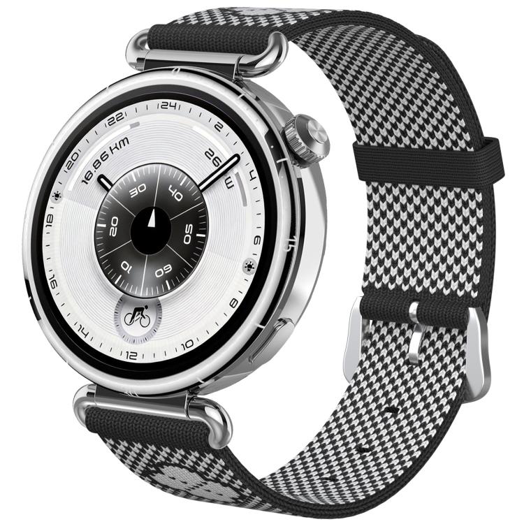 Floral Print Seamless Knitted Nylon Watch Band