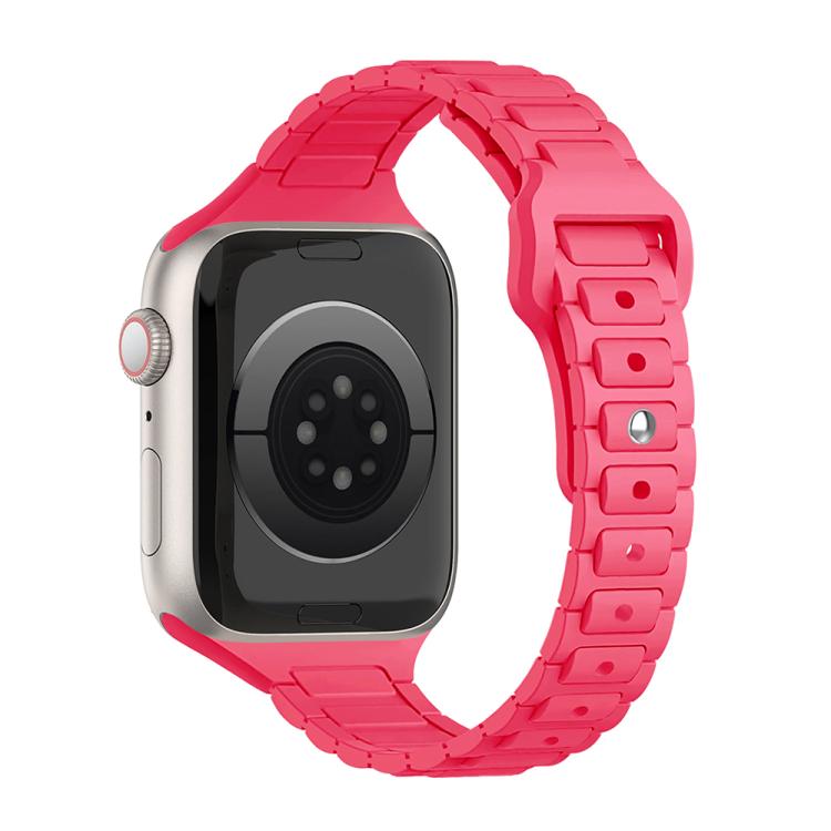 Slim Three Beads Reverse Buckle Silicone Watch Band — view 26