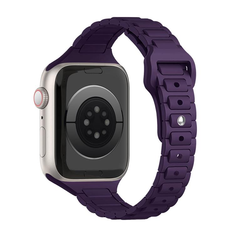 Slim Three Beads Reverse Buckle Silicone Watch Band — view 35