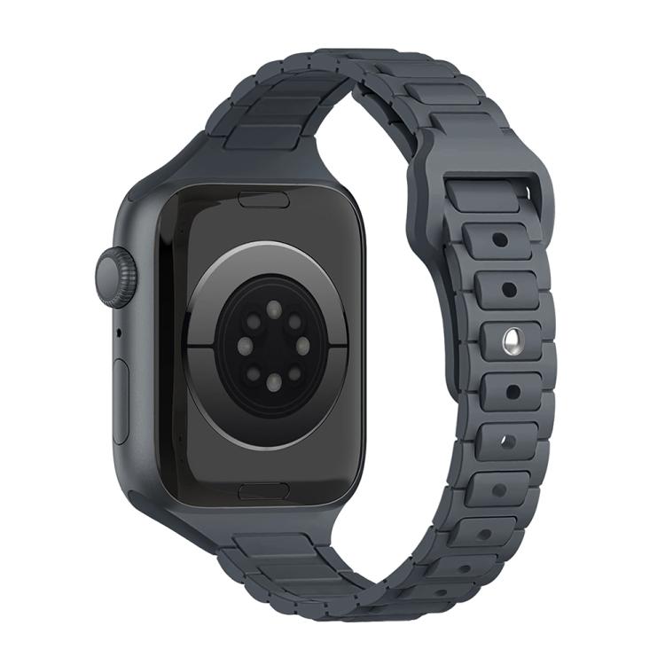 Slim Three Beads Reverse Buckle Silicone Watch Band — view 37