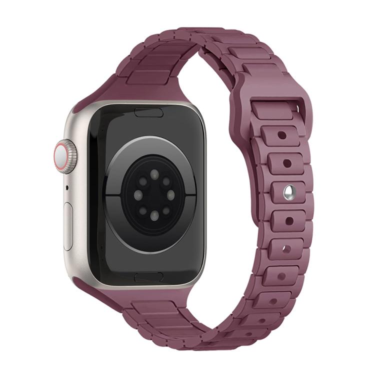 Slim Three Beads Reverse Buckle Silicone Watch Band — view 38