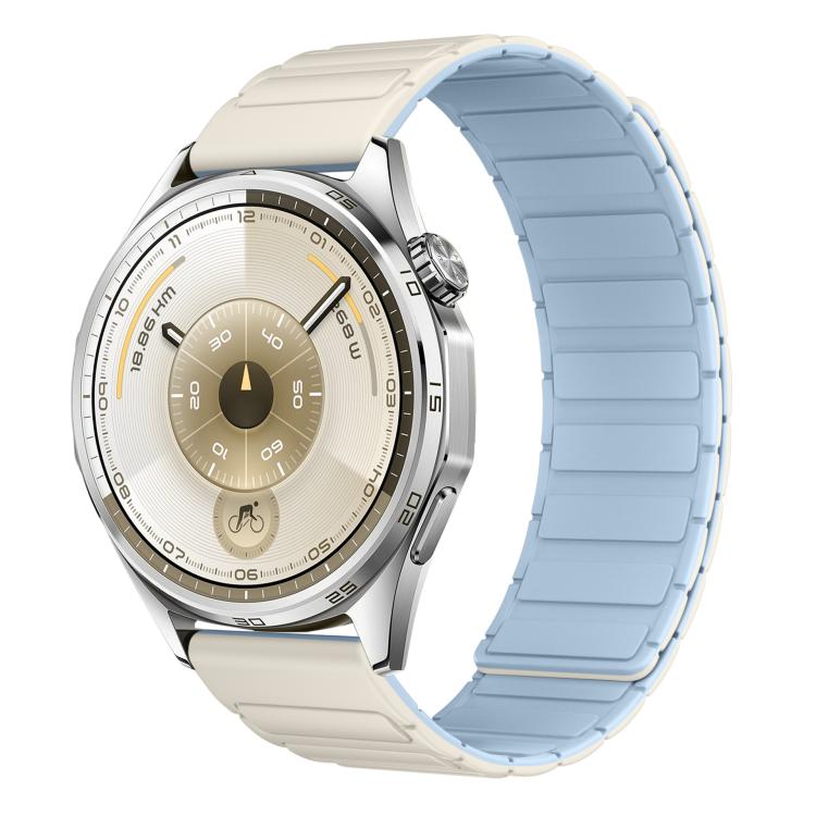 Press Button Quick Release Connector I-Shaped Magnetic Silicone Watch Band