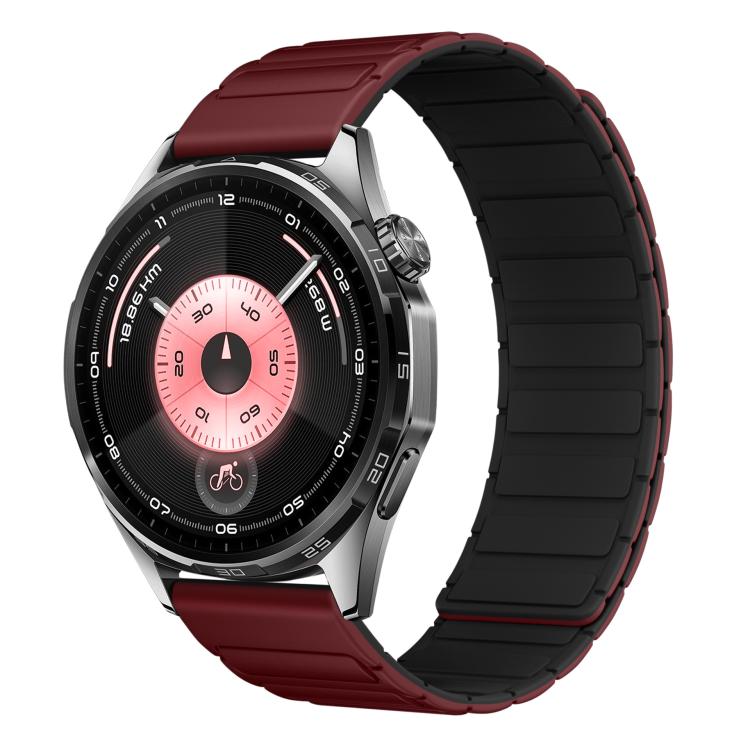 Press Button Quick Release Connector I-Shaped Magnetic Silicone Watch Band