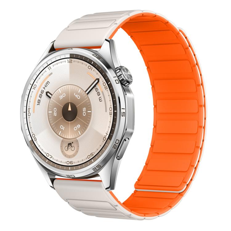 Press Button Quick Release Connector I-Shaped Magnetic Silicone Watch Band
