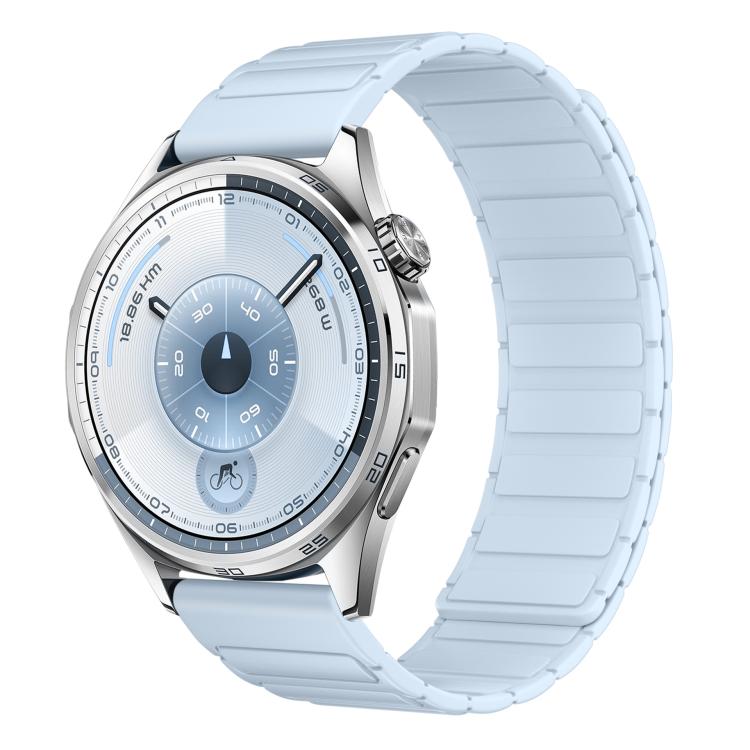 Press Button Quick Release Connector I-Shaped Magnetic Silicone Watch Band