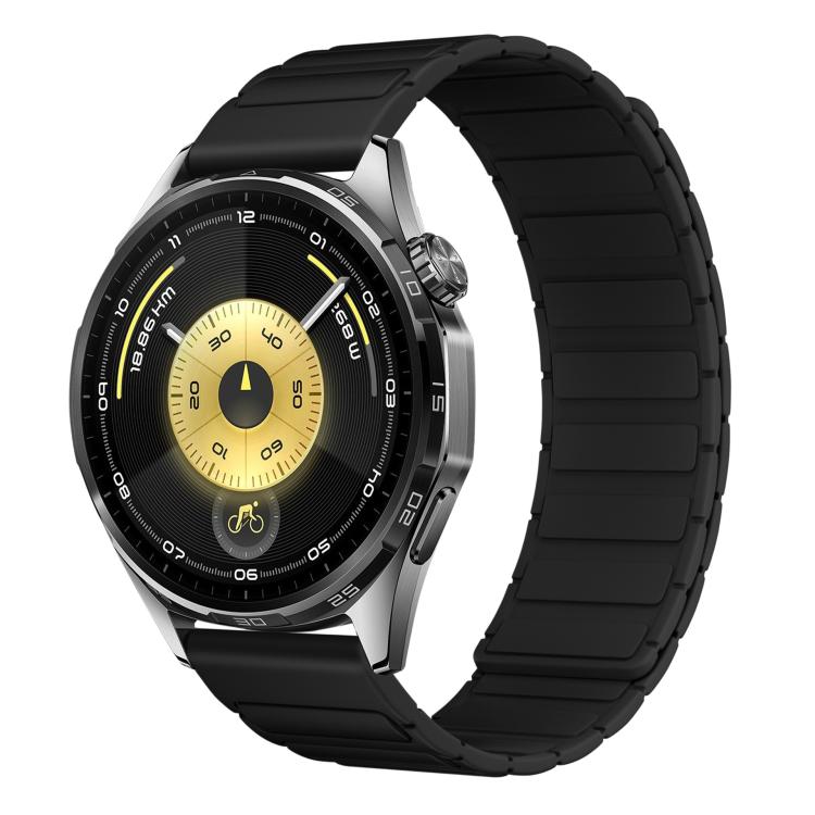 Press Button Quick Release Connector I-Shaped Magnetic Silicone Watch Band
