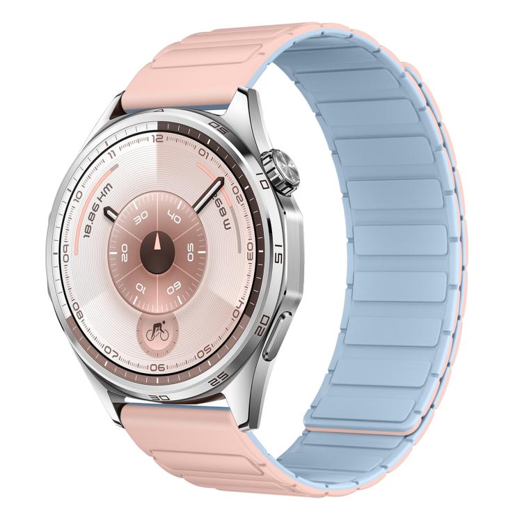 Press Button Quick Release Connector I-Shaped Magnetic Silicone Watch Band