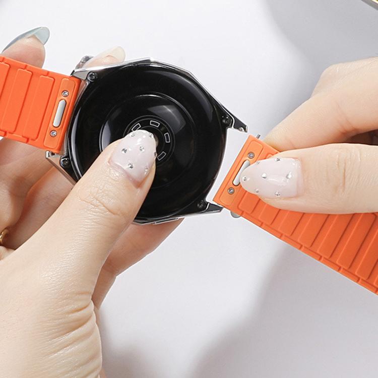 Press Button Quick Release Connector I-Shaped Magnetic Silicone Watch Band