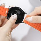 Press Button Quick Release Connector I-Shaped Magnetic Silicone Watch Band