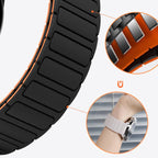 Press Button Quick Release Connector I-Shaped Magnetic Silicone Watch Band