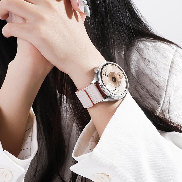 Press Button Quick Release Connector I-Shaped Magnetic Silicone Watch Band