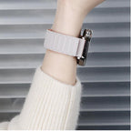 Press Button Quick Release Connector I-Shaped Magnetic Silicone Watch Band