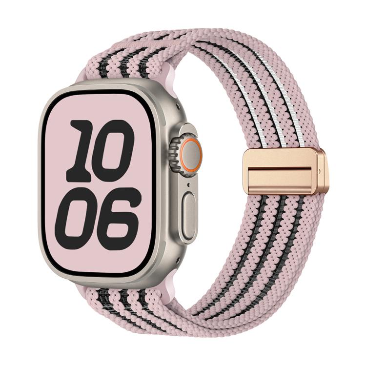 Loop Magnetic Clasp Mesh Nylon Watch Band — For Apple Watch 46mm / 49mm / 45mm / 44mm