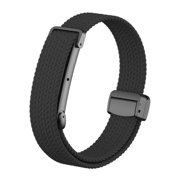 Metal Case Hybrid Magnetic Clasp Elastic Woven Nylon Watch Band — view 12