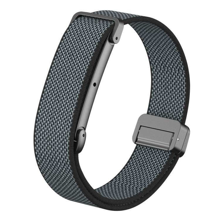 Metal Case Hybrid Magnetic Buckle Elastic Nylon Watch Band