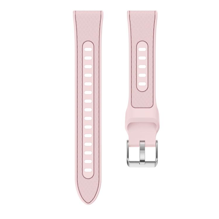 Woven Texture Two Color Silicone Watch Band