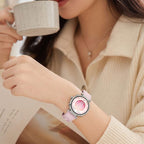 Woven Texture Two Color Silicone Watch Band