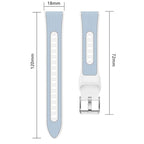 Woven Texture Two Color Silicone Watch Band
